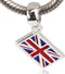 UK Flag Charm 925 Sterling Silver Symol of England Pandant Country Charm for Bracelet...