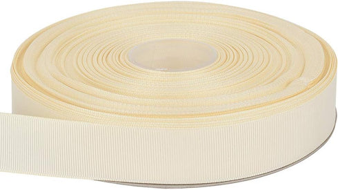 1 inch Ivory Grosgrain Ribbon 50 Yards Per Roll for Crafts Bow Maker Wreaths Gift Wrapping Hair Accessories Wedding...