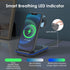 Minthouz Wireless Charger, 3 in 1 Fast Wireless Charging Station with 20W Adapter for Multiple Devices Apple Watch, AirPods, Wireless Charger Stan...