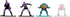Teenage Mutant Ninja Turtles 1.65" 18-Pack Series 1 Die-cast Figures, Toys for Kids and Adults...