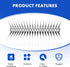 Bird Spikes Stainless Steel Fence Spikes for Pigeons Raccoon Snakes Deterrent Spikes Defender for Outside (20in?Small?) (20inch)...