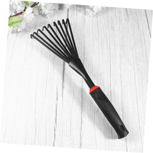 LIOOBO 2pcs 9 Tooth Rake Leaf Rake 9 Root Garden Rake Gardening Rake Garden Rake Gardening Tools Handheld Rake...