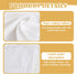 6 Pcs White Cotton Handkerchiefs, 11" White Pocket Square for Men Women with Crescent Edge, Machine Wash Elegant Soft Handkerchief for Groomswomen...