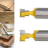 Saiper 1/2 Inch Shank Keyhole Router Bit Set T-Slot Woodworking Grooving Router Bits (3/8 & 1/2 Inch Blade Diameter) Slotting Milling Cutter for P...