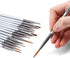 Transon Fine Detail Paint Brush Set 15pcs for Miniature Models Craft Painting Body Painting with Acrylic Gouache Watercolor Tempera and Oil Paint...