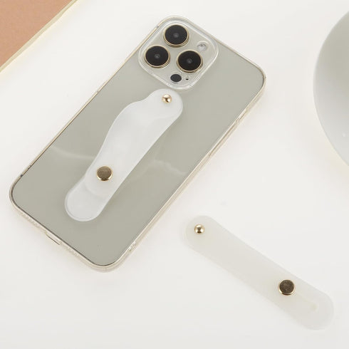 2PCS Phone Strap Grip Holder Cell Phone Grip Silicone Phone Loop Finger Holder Phone Finger Strap Stand Suitable for Most Smartphones (White)......