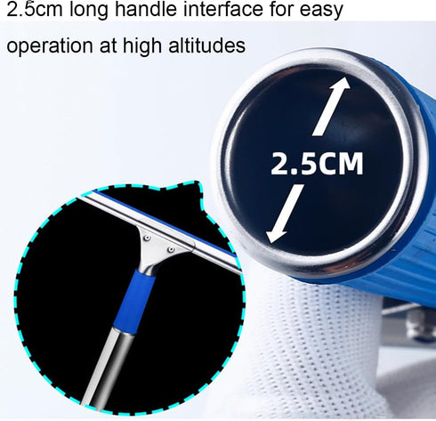 15cm 6in Blue Window Squeegee Bath Squeegee for Shower Glass Door, Mirrors, Tiles (6in/15cm, Blue)...