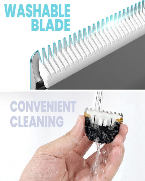 Dog Grooming Kit, Low Noise Professional Dog Grooming Clippers, Dog Hair Trimmer, Rechargeable Cordless Pet Hair Clippers Tools for Dogs Cats Pets...
