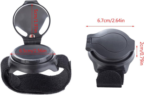 Handlebar Bike Mirror,Bike Accessories, 360 Degree Adjustable Rearview Wristband Rear View Arm Wear Handlebar Safety...