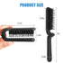 2Pcs Travel Folding Hair Brush, Collapsable Portable Pocket Boar Bristle Hair Brush for Thin Thick Hair, Mini HairBrushfor Men Women Kids Thick Th...