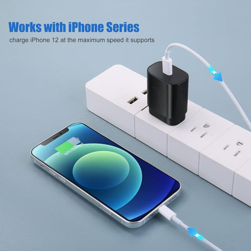 USB C Wall Charger, Excgood 25W Super Fast Charging Wall Charger Compatible for Galaxy S23 S24 Ultra S22 S21 FE S20 A53 A23 A54 Z Flip4 Fold4 3, N...