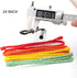 Gesipor 20 PCS Silicone Cable Ties - Reusable Rubber Twist Ties Bendable Cable Ties for Bundling and Holding, All Purpose Cord Tie for Indoor and ...