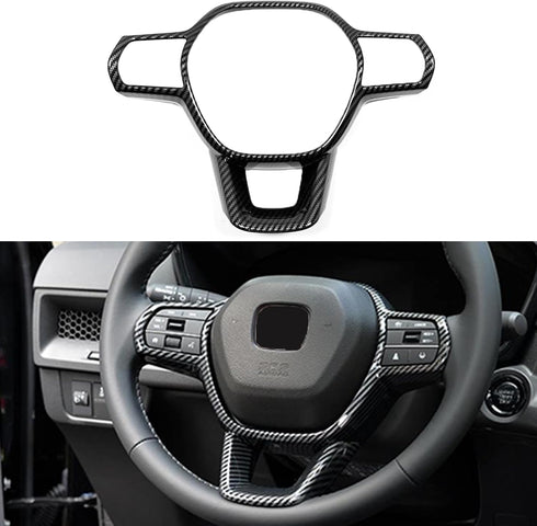 for Honda Accord Hybrid 2023 Steering Wheel Cover Interior Trim, ABS Carbon Fiber...