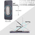 Phone Ring Holder Finger Kickstand Foldable Cellphone Back Stand 360° Rotation Metal Ring Grip Holder for Magnetic Car Mount Compatible with iPhon...