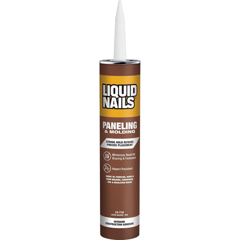 Liquid Nails LN710 Paneling and Molding Adhesive, 10oz, White...