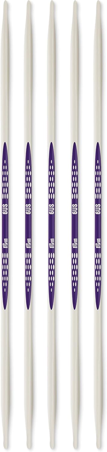 Pyrm Ergonomics 8-Inch Double-Point Knitting Needle, Size 6 (5-Pack)...
