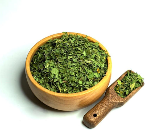 Dried Moringa Leaves Herbal Infusion Tea (35gr) - All Natural Moringa Tea in a Zip Lock Bag Premium Silver Line...