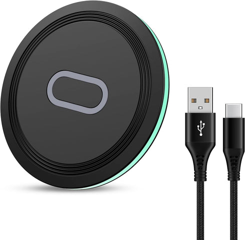 15W Wireless Charger Fast Charging Pad for Samsung Galaxy S24 S23 S22 S21 S20 Ultra 5G S10 S9 S8,Galaxy Buds,Note 20 10 9 8,Google Pixel 8 7 6 Pro...