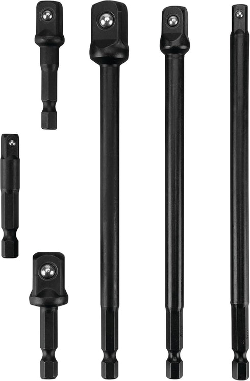Performance Tool W9032 2" and 6" Socket Adapter Set - 6 Pieces, Impact Grade Steel, Versatile Socket Compatibility...