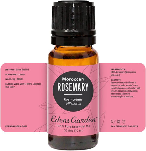 Edens Garden Rosemary- Moroccan Essential Oil- 100% Pure Premium Grade, Undiluted, Natural, Therapeutic, Aromatherapy, The Best for Skin, Laundry,...