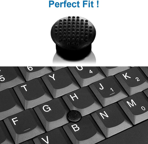 MMOBIEL 5 PCS Rubber TrackPoint Keyboard Mouse Black Cap with Soft Dome and Rim Laptop Pointer for HP Pavilion/Envy/Spectre/EliteBook/Omen/Stream/...