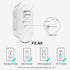 USB Wall Charger, FDTEK Surge Protector 6 Outlet Power Strip Multi Plug Outlet with USB-C Charging Ports, 3-Sided Outlet Splitter Wall Plug Adapte...
