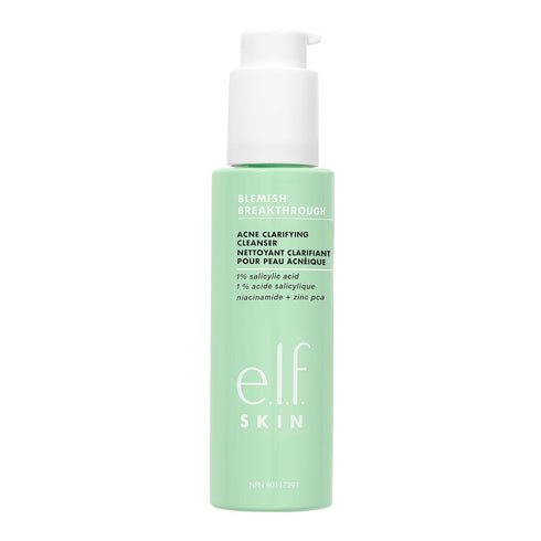 e.l.f. SKIN Blemish Breakthrough Clarifying Cleanser, Gel Cleanser For Removing Makeup, Controlling Oil & Clarifying Pores, 1% Salicylic Acid...