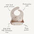 mushie Silicone Baby Bib | Adjustable Fit Waterproof Bibs (Retro Cars)...
