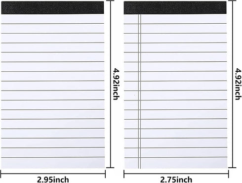 KXF Refillable A7 Pocket Journal Notebook with 2 Refill Pads & Calculator & Pen Small Shopping Note Pad Handy Memo Pad Book Ruled Reporters PU Lea...