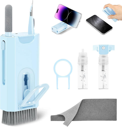 Laptop Screen Keyboard Cleaner Kit for Airpods iPhone, walrfid Electronic Phone Cleaning Spray Brush Tool for iPad, Phone, Computer, MacBook, Earb...