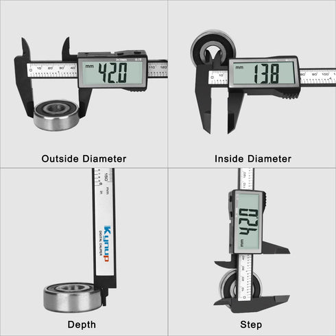 Kynup Digital Caliper with Large Screen, Caliper Measuring Tool, Micrometer Caliper Digital, Caliper Tool for Mechanics, Jewelers, Woodworkers, In...