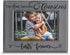 BELLA BUSTA -Cousins-The Love Between Cousins Lasts Forever_Birthday, Christmas gift for Cousin -Engraved Leather Picture Frame (5 x 7 Horizontal)...