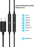 USB C Headphones for iPhone 15 Plus/Pro Max,Samsung S22 S23 S24 Ultra S21 FE A53 Note 10 Plus,Magnetic Stereo Type C Earphones Semi in-Ear Wired E...