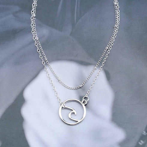 Boho Layered Wave Anklet Silver Ankle Bracelet Ocean Wave Anklets Vintage Satellite Chain Anklet Bracelet Summer Foot Chain Jewelry for Women and ...
