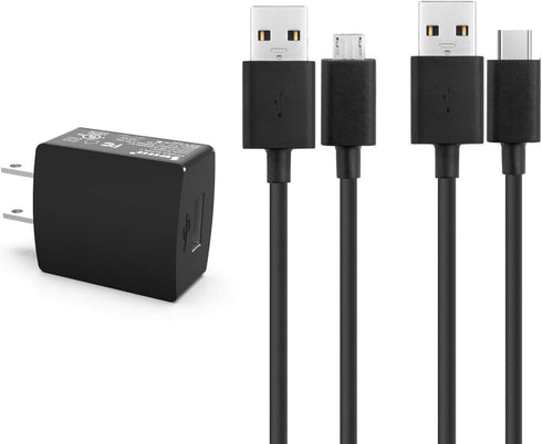 Tablet Charger Fit for Lenovo, Micro USB and USB C Connector...