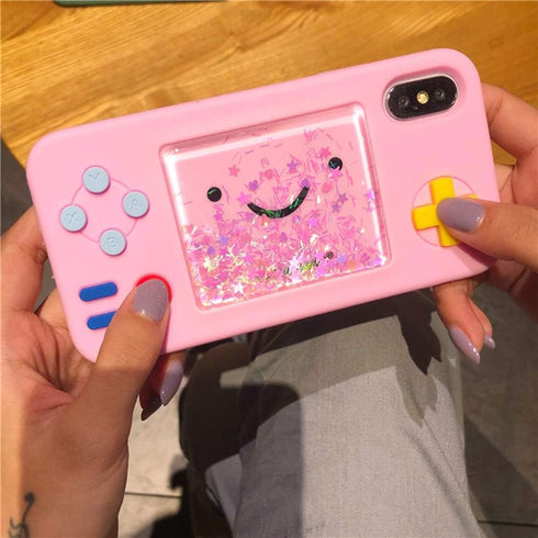 UnnFiko Squishy 3D Cartoon Game Case Compatible with iPhone 7 / iPhone 8, Creative Liquid Stars Funny Play Case Soft Rubber Protective Cover for G...