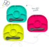 bbluev - Yuemi – Food Grade Silicone, BPA-Free, Suction Plate, Microwave & Dishwasher Safe, Anti-Spill Plate & Spoon Set w/Baby Utensils - for Bab...