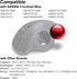 SANWA Small Trackball 34mm/1.34in, Replacement Ball for Logitech M575, M570, MX Ergo, ELECOM, Kensington, Perixx, and Other Compatible Trackball M...