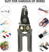 Manual Wire Stripper, 8 Inch Cutout (8 AWG - 22 AWG) Wire Crimping Plier, Wire Cutter, Multifunctional Wire Stripper, electricwire stripperwire st...
