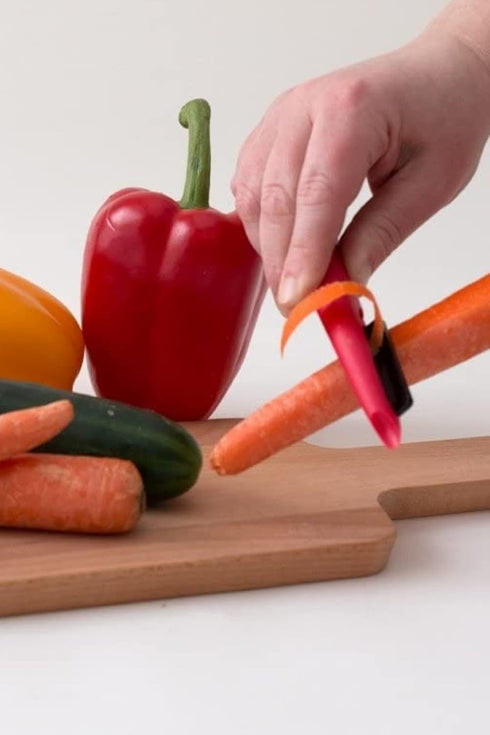 Best Vegetable Peeler : Ceramic Peeler, Red Veggie Peeler by Cestari Kitchen, Limited Edition...