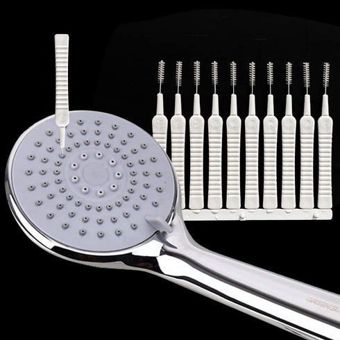 30Pcs Shower Head Cleaner Brushes, Small Wire Tube Brushes for Household Bathroom Cleaning, Anti-Clogging Shower Cleaning Brush with Thin Nylon Br...