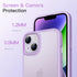JETech Matte Case for iPhone 14 6.1-Inch, Shockproof Military Grade Drop Protection, Frosted Translucent Back Phone Cover, Anti-Fingerprint (Light...