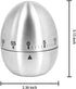 U/S Egg Kitchen Timer Cute Manual,Stainless Steel Metal Mechanical Visual Countdown Cooking Timer with Loud Alarm for Kids Cooking Tools...