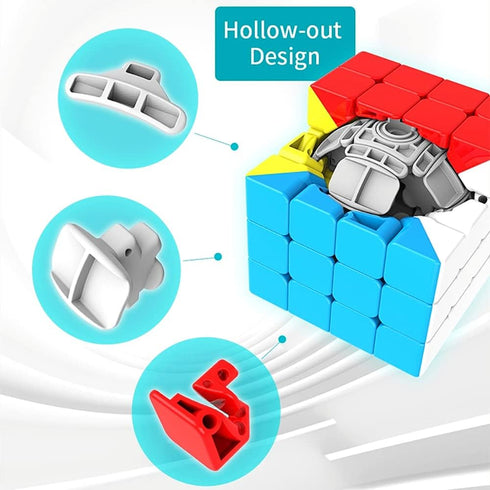 BroMocube Moyu Meilong Magic Cube Stickerless MFJS Puzzle Speed Cube Educational Toys for Children (Meilong 4x4)...