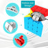 BroMocube Moyu Meilong Magic Cube Stickerless MFJS Puzzle Speed Cube Educational Toys for Children (Meilong 4x4)...