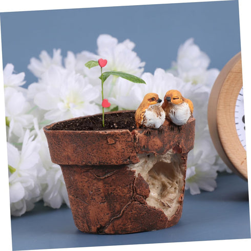 Yardwe 1pc Cactus Pot Bonsai Plant Pot Succulent Resin Bonsai Pots Ceramic Pottery Planter Ceramics Plants Pots Ceramic Planter Bonsai Planter Pot...