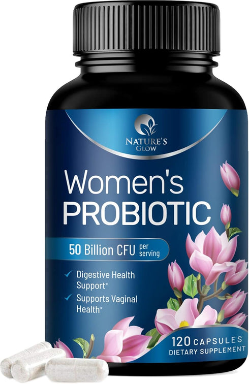 Women Probiotics For Digestive Health With 50 Billion CFU - Multi Strains Womens Probiotic With Acidophilus For Daily Vaginal & Urinary Health Sup...