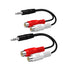 8 Inches 3.5mm Male to 2 RCA Female Jack Stereo Audio Y Cable Adapter for Smartphones, Tablets, MP3, Home Theater, HDTV, Gaming Consoles, Hi-Fi Sy...