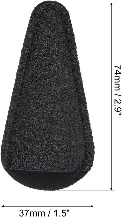 PATIKIL 2.9"x1.5" PU Leather Scissors Sheath, 6 Pack Scissors Cover Protector Portable Collect Bags for Eyebrow Trimming Beauty Tool Protection, B...