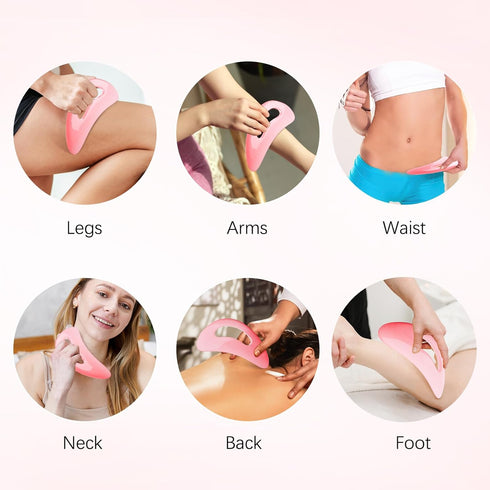 AICNLY Large Gua Sha Massage Tool, Lymphatic Drainage Massager, Muscle Scraping Massage Tools, Body Sculpting Anti Cellulite Tools for Man and Wom...